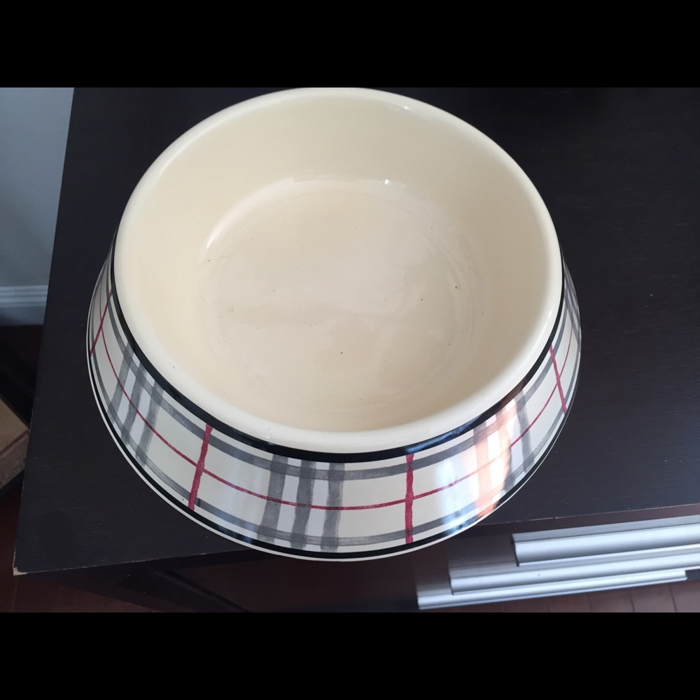 Original Burberry dog bowl